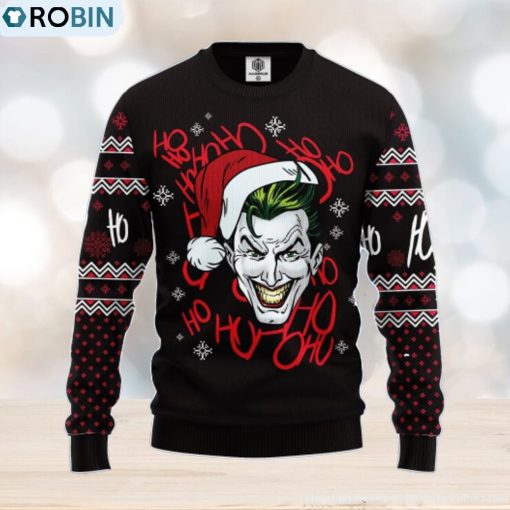 Black Joker Ugly Christmas Sweater Amazing Gift Men And Women Christmas Gift