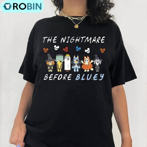 Bluey Halloween Shirt, Bluey Trick Or Treat Unisex Hoodie Crewneck