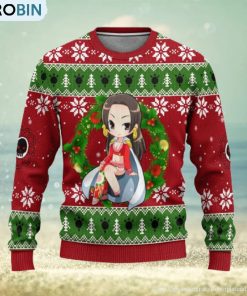 Boa Hancock One Piece Anime Xmas Women Mens Ugly Christmas Sweater