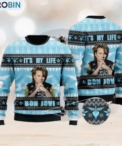 Bon Jovi It’s My Life Ugly Christmas Sweater Design Sweatshirt For Fans Gift