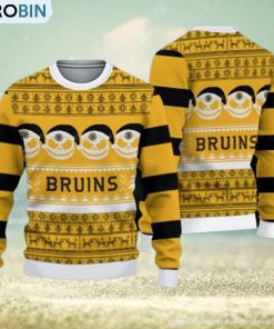 Boston Bruins Christmas Reindeer Pattern Ugly Sweater For Men Women