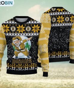 Boston Bruins Christmas Santa Claus Ugly Sweater For Men Women