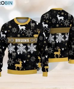 Boston Bruins Pattern Ugly Christmas Sweater Gift