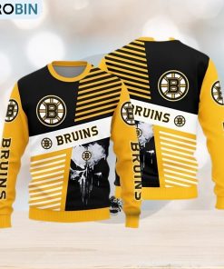 Boston Bruins Skull Pattern Knitted Sweater For Christmas