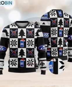 Bud Light Funny Beer Ugly Christmas Sweater Black Gift For Men And Women Bud Light Funny Beer Ugly Christmas Sweater Black Gift For Men And Women