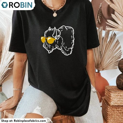 Buffalo Shade Unisex Shirt, Sunglasses Short Sleeve Tee Short Sleeve