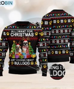 Bulldog Christmas Ugly Christmas Sweater Funny Christmas Gift For Family Bulldog Christmas Ugly Christmas Sweater Funny Christmas Gift For Family