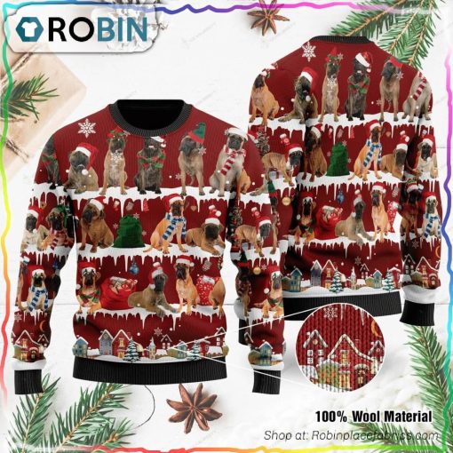 Bullmastiff Ugly Christmas Sweater