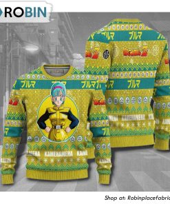 Bulma Dragon Ball Z Anime Christmas Ugly Sweater