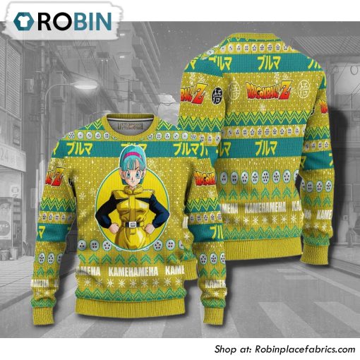 Bulma Dragon Ball Z Anime Christmas Ugly Sweater