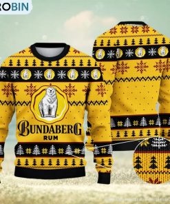 Bundaberg Original Rum Christmas Ugly Sweater Bundaberg Rum Christmas Sweater