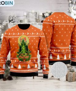 Burger King Grinch Snow Ugly Christmas Sweater