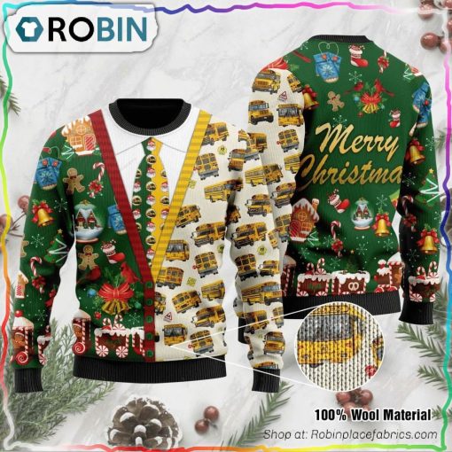 Bus Driver Ugly Christmas Sweater
