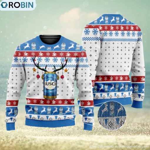 Busch Beer 3D All Over Printed Ugly Christmas Sweater Christmas Gift For Family