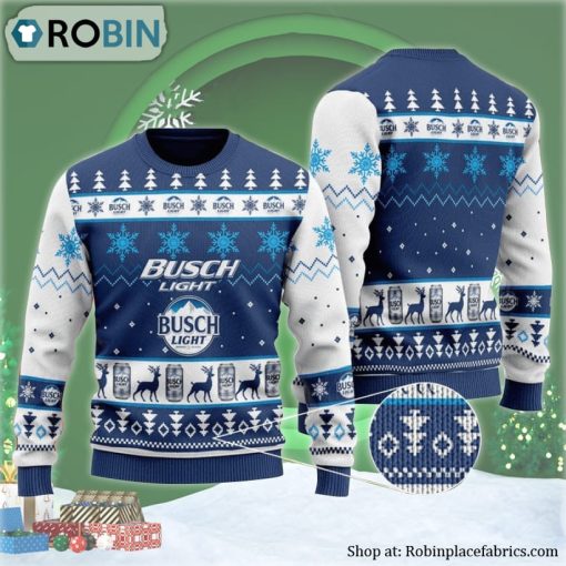Busch Light Christmas Ugly Christmas Sweater