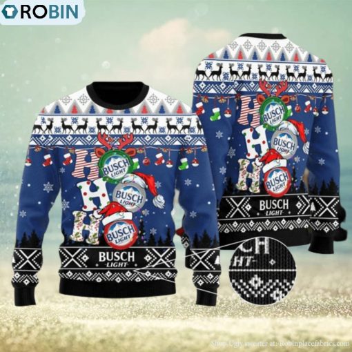 Busch Light HoHoHo Ugly Christmas Sweater