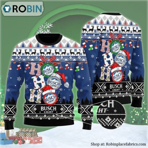 Busch Light HoHoHo Ugly Christmas Sweater