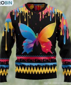 Butterfly Colorful Beauty Christmas Ugly Christmas Sweater