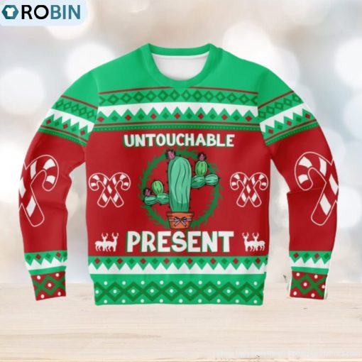 Cactus Untouchable Ugly Christmas Sweater