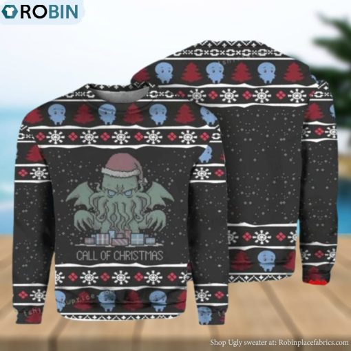 Call Of Christma Pirates Of The Caribbean Davy Jones Christmas Ugly Sweater Mens