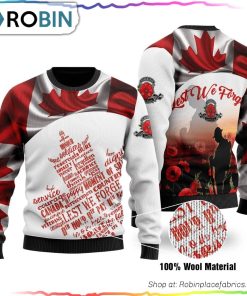 Canadian Veterans Ugly Christmas Sweater Canadian Veterans Ugly Christmas Sweater