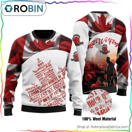 Canadian Veterans Ugly Christmas Sweater