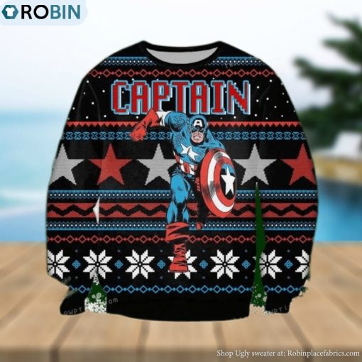 Captain America Marvel Ugly Sweater For Woman