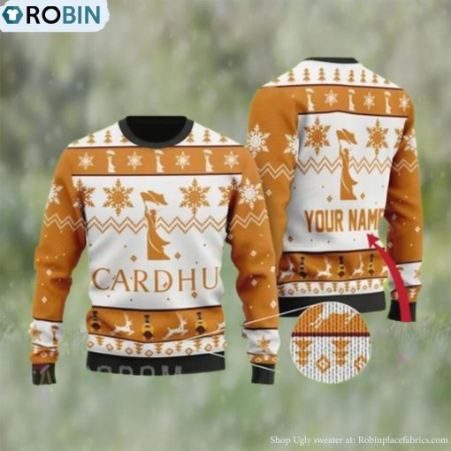 Cardhu Whiskey Custom Ugly Christmas Ugly Sweater