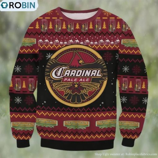 Cardinal Pale Ale Beer Ugly Christmas Sweater, Gifts For Beer Lovers