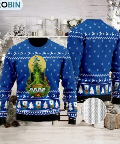 Caribou Coffee Grinch Snow Ugly Christmas Sweater