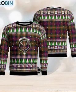 Carnegie Modern Crest Tartan Christmas Ugly Sweater 3D Gift For Men And Women