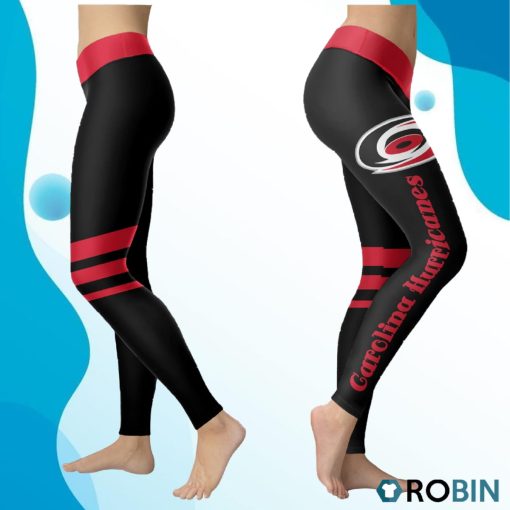 Carolina Hurricanes Women 3D Printed Leggings Sports