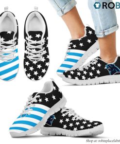 Carolina Panthers America Flag Full Stars Stripes Pattern Sneaker Carolina Panthers America Flag Full Stars Stripes Pattern Sneaker