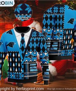 Carolina Panthers NFL American Football Team Cardigan Style 3D Men And Women Ugly Sweater Days Carolina Panthers NFL American Football Team Cardigan Style 3D Men And Women Ugly Sweater Days