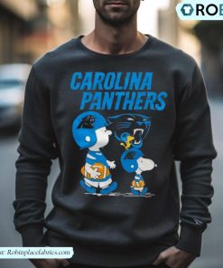Carolina Panthers Peanuts Snoopy Charlie Brown And Woodstock Shirt