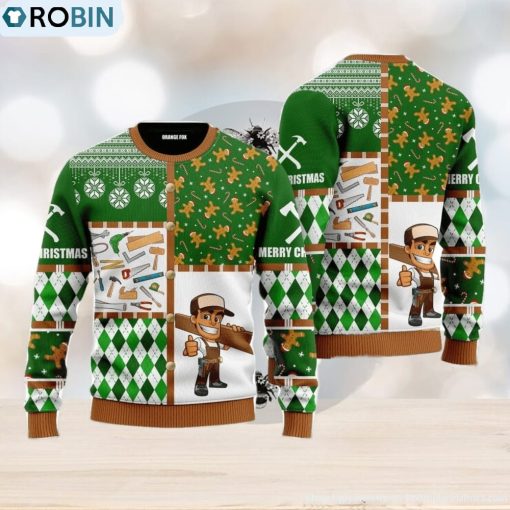 Carpenter Ugly Christmas Sweater For Men And Women