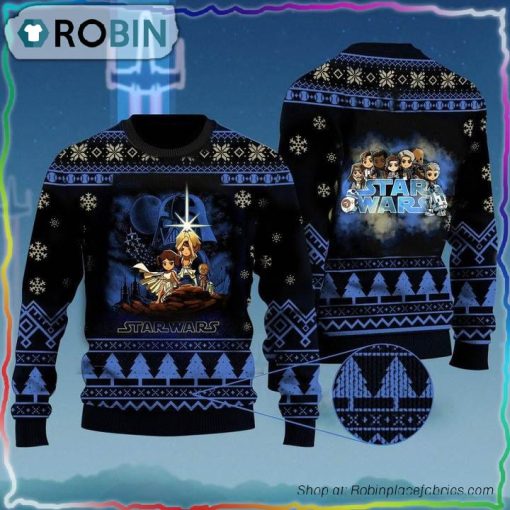Cartoon Star Wars Characters Christmas Sweater
