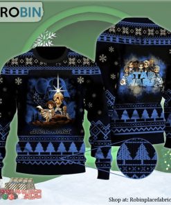 Cartoon Star Wars Characters Ugly Christmas Sweater
