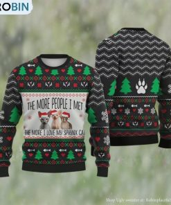 Cat Christmas Sweater Sphynx Cat The More People I Met Ugly Christmas Sweater Christmas Cat Christmas Sweater Sphynx Cat The More People I Met Ugly Christmas Sweater Christmas
