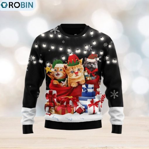 Cat Gifts Noel Ugly Christmas Sweater Best Gift For Men And Women