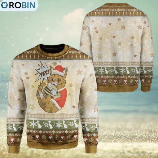 Cat Unisex Ugly Sweater For Christmas