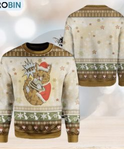 Cat Unisex Ugly Sweater For Christmas