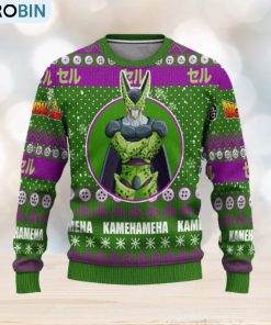 Cell Anime Dragon Ball Z Xmas Women Mens Ugly Christmas Sweater