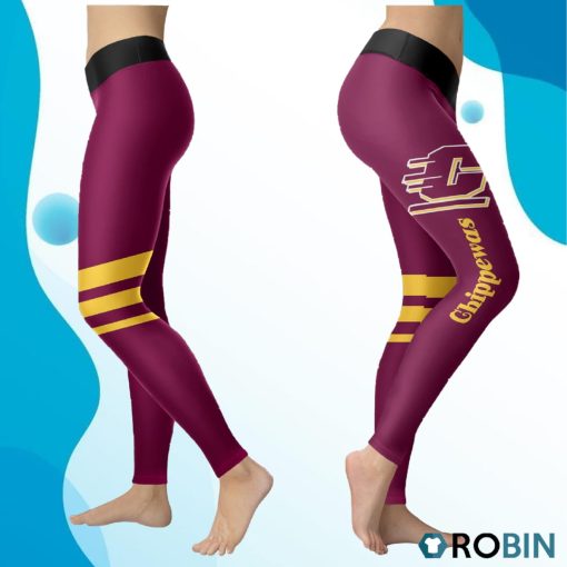 Central Michigan Chippewas Women 3D Printed Leggings Sports