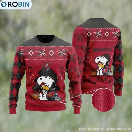 Charlie Brown Tampa Bay Buccaneers Ugly Christmas Sweater