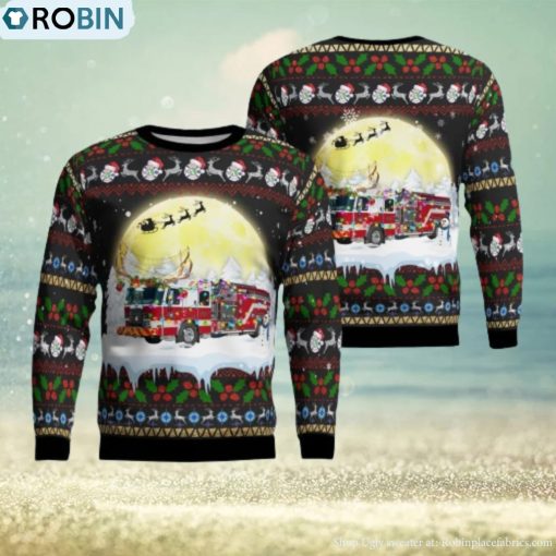 Charlotte County, Florida, Charlotte County Fire Department Christmas Ugly Sweater 3D