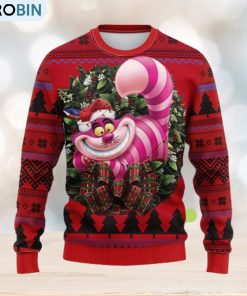 Cheshire Cat Alice In Wonderland Style Noel Ideas Ugly Christmas Sweater Gift Thanksgiving