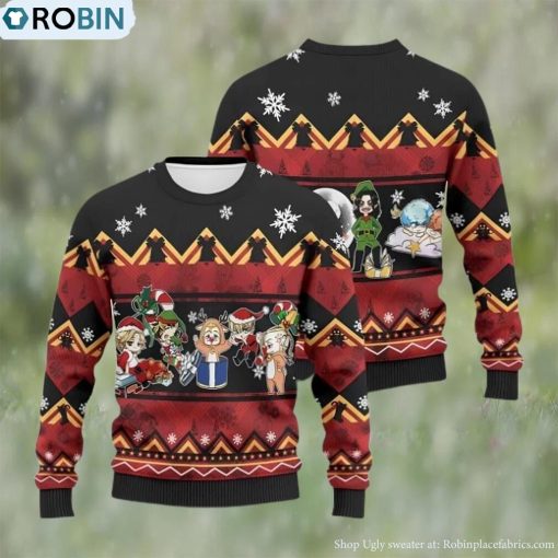 Chibi Revengers Christmas Wool Knitted 3D Sweater