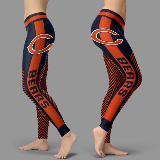 Chicago Bears Team High Waist Leggings for Women
