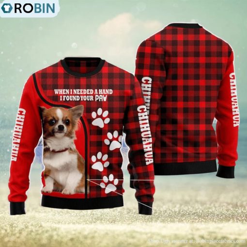 Chihuahua Paw Ugly Christmas Sweater Funny Christmas Gift For Family